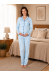 Effortt 8097 Mavi Uzun Kol Önden Düğmeli Lohusa Pijama Takımı Effortt 8097 Mavi Uzun Kol Önden Düğmeli Lohusa Pijama Takımı